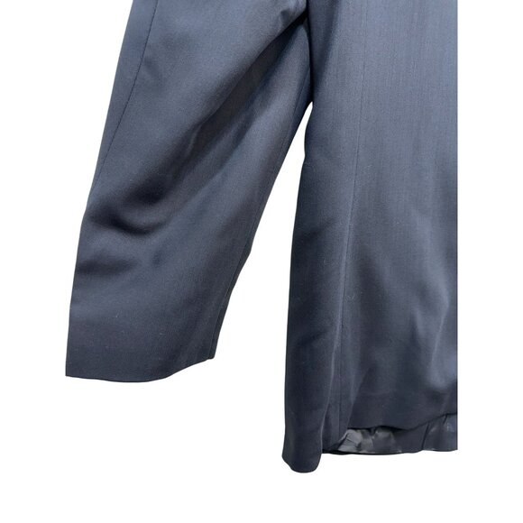 Vito Rufolo Mens Wool Suit Jacket 40R Navy Made In Italy Super 100s High Twist - Picture 16 of 16